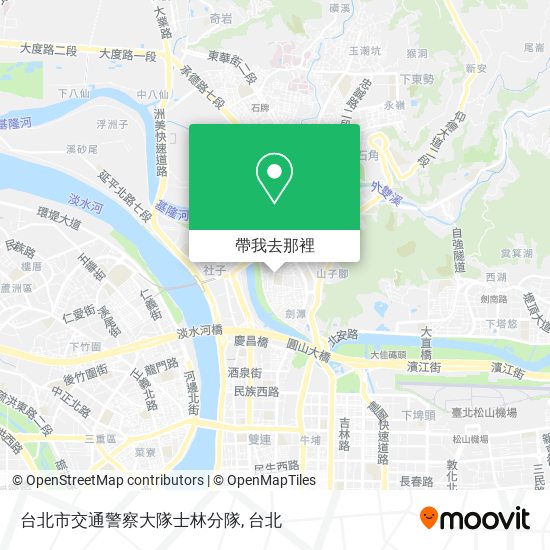台北市交通警察大隊士林分隊地圖