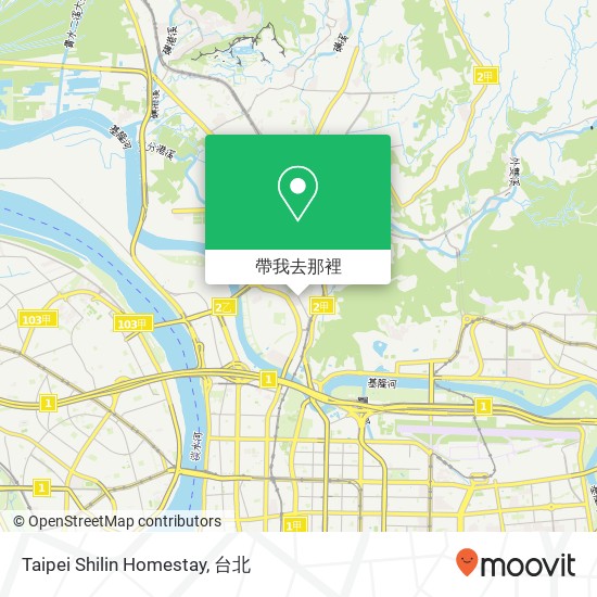 Taipei Shilin Homestay地圖
