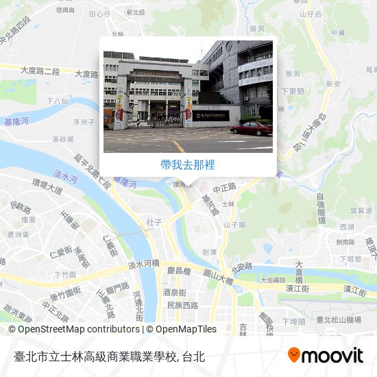 臺北市立士林高級商業職業學校地圖