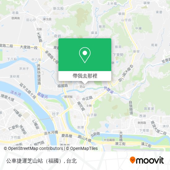 公車捷運芝山站（福國）地圖
