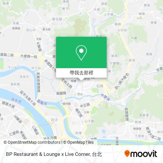 BP Restaurant & Lounge x Live Corner地圖
