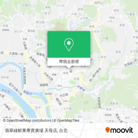 翡翠綠鮮果專賣廣場 天母店地圖