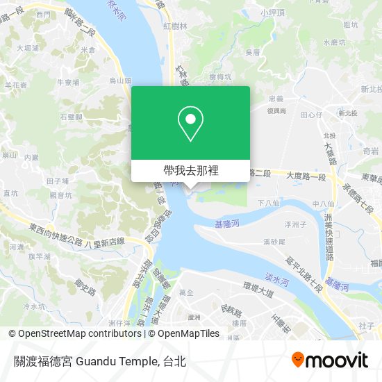 關渡福德宮 Guandu Temple地圖