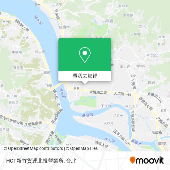 HCT新竹貨運北投營業所地圖