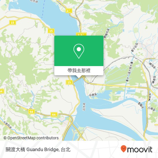 關渡大橋 Guandu Bridge地圖