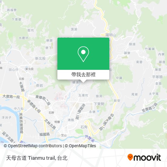 天母古道 Tianmu trail地圖