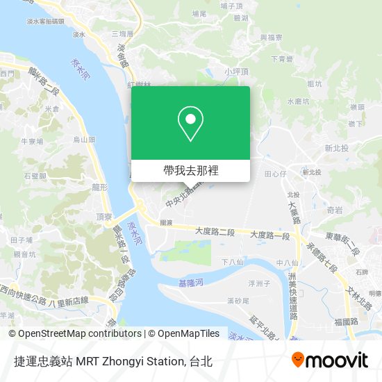 捷運忠義站 MRT Zhongyi Station地圖