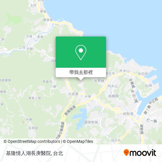 基隆情人湖長庚醫院地圖