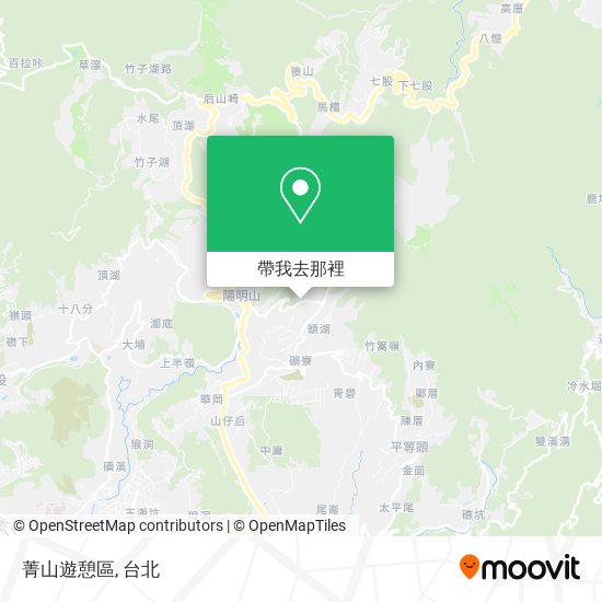 菁山遊憩區地圖