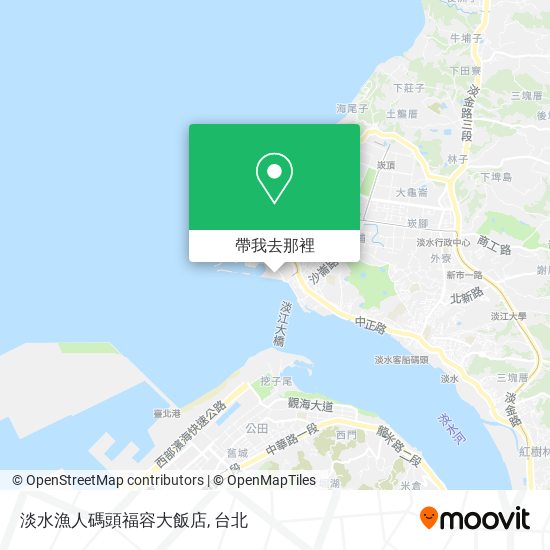 淡水漁人碼頭福容大飯店地圖
