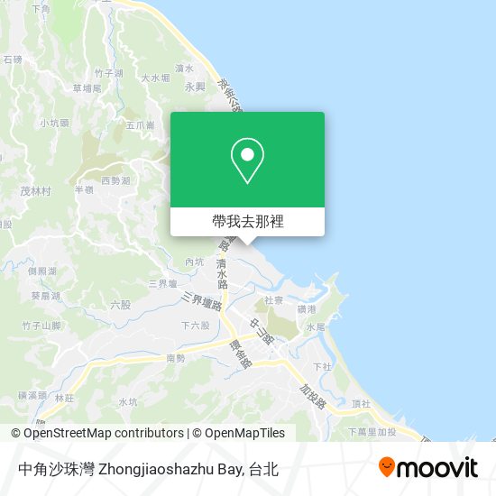 中角沙珠灣 Zhongjiaoshazhu Bay地圖
