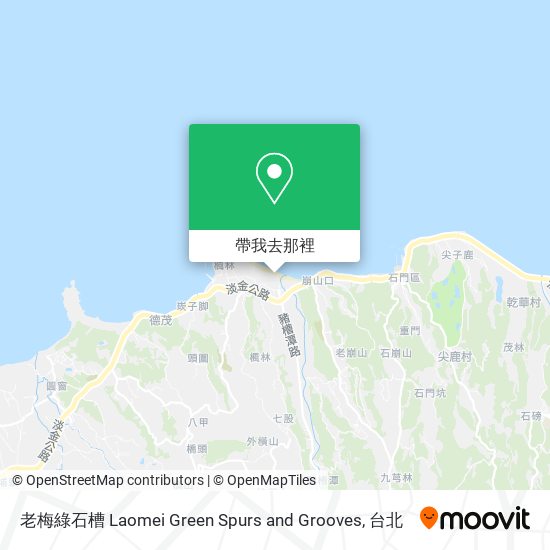老梅綠石槽 Laomei Green Spurs and Grooves地圖