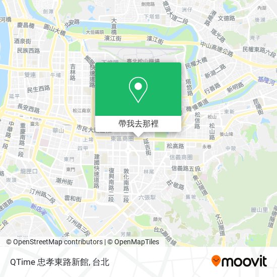 QTime 忠孝東路新館地圖