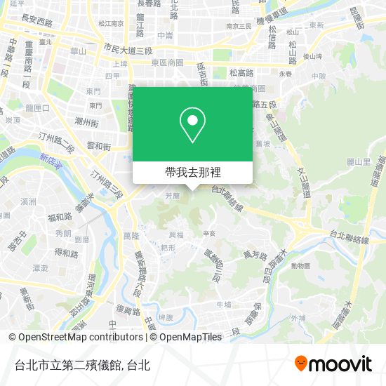 台北市立第二殯儀館地圖