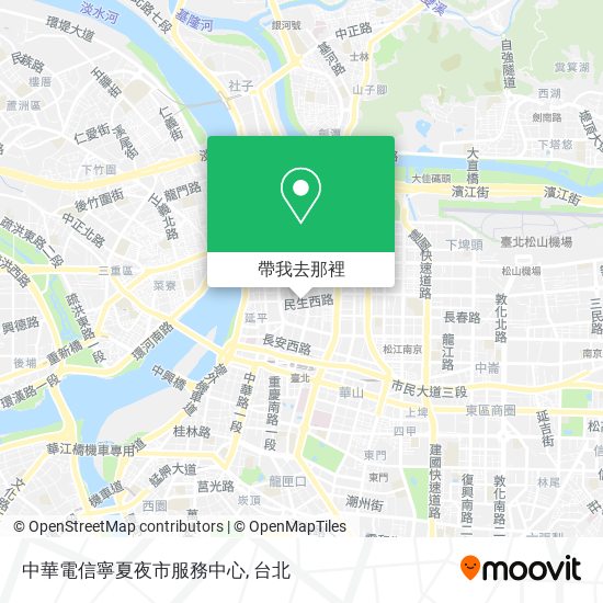 中華電信寧夏夜市服務中心地圖
