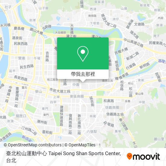 臺北松山運動中心 Taipei Song Shan Sports Center地圖