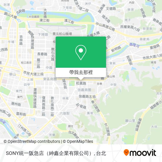 SONY統一阪急店（紳鑫企業有限公司）地圖