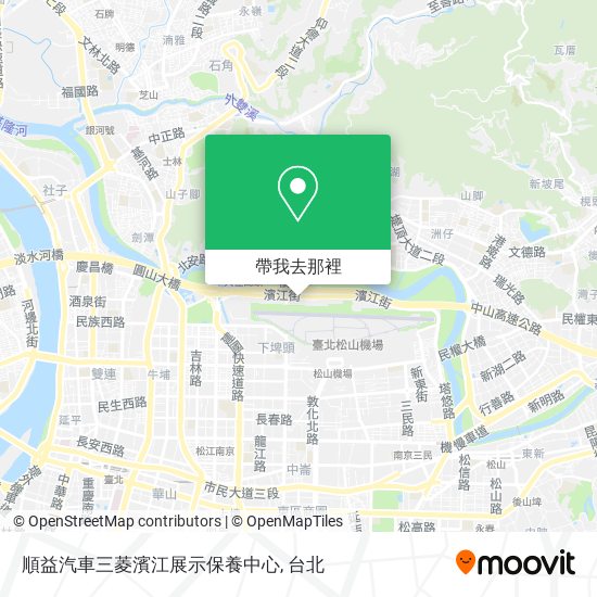 順益汽車三菱濱江展示保養中心地圖