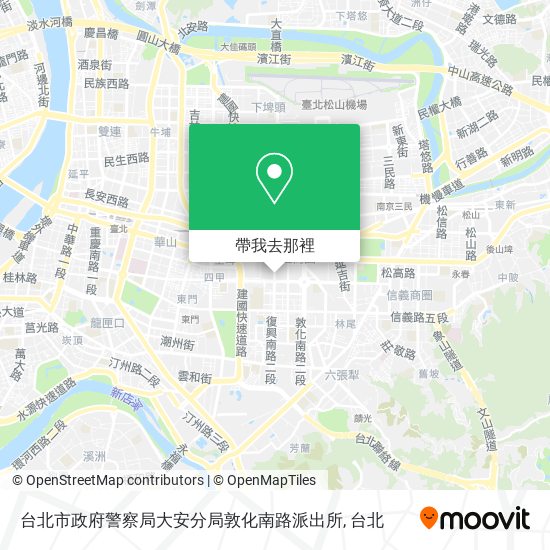 台北市政府警察局大安分局敦化南路派出所地圖
