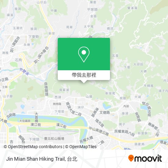 Jin Mian  Shan Hiking Trail地圖