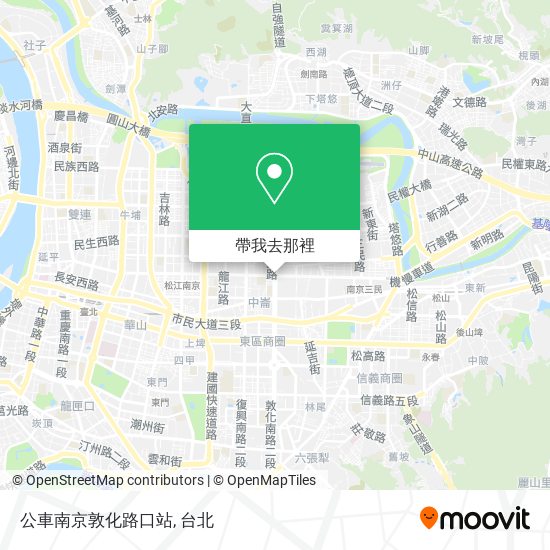 公車南京敦化路口站地圖