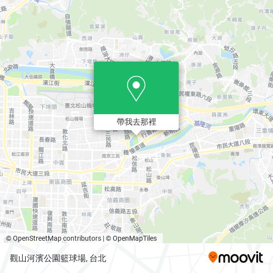 觀山河濱公園籃球場地圖
