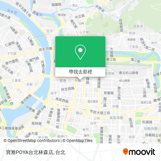 寶雅POYA台北林森店地圖