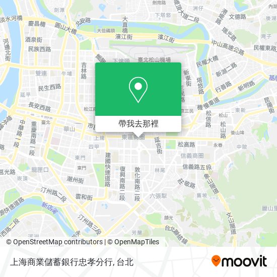 上海商業儲蓄銀行忠孝分行地圖