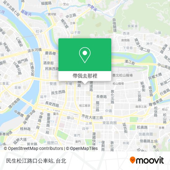 民生松江路口公車站地圖