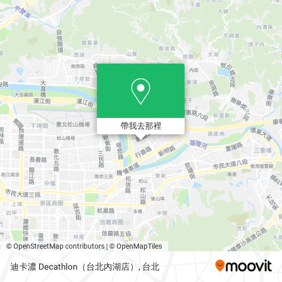 迪卡濃 Decathlon（台北內湖店）地圖