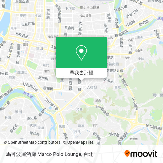 馬可波羅酒廊 Marco Polo Lounge地圖