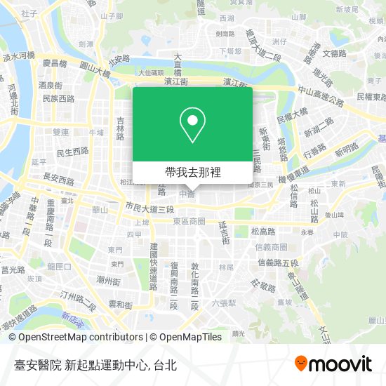 臺安醫院 新起點運動中心地圖