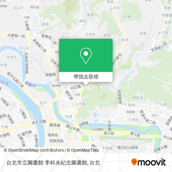 台北市立圖書館 李科永紀念圖書館地圖