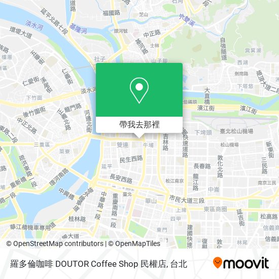 羅多倫咖啡 DOUTOR Coffee Shop 民權店地圖
