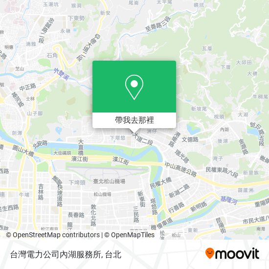 台灣電力公司內湖服務所地圖