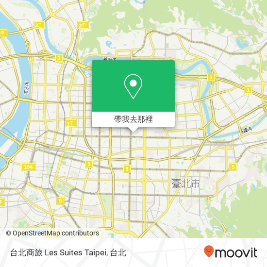台北商旅 Les Suites Taipei地圖