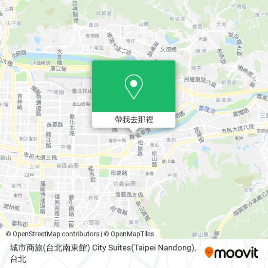城市商旅(台北南東館) City Suites(Taipei Nandong)地圖
