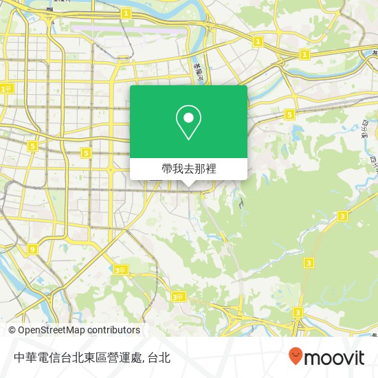 中華電信台北東區營運處地圖