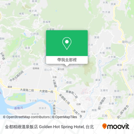 金都精緻溫泉飯店 Golden Hot Spring Hotel地圖