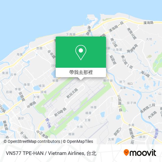 VN577 TPE-HAN / Vietnam Airlines地圖