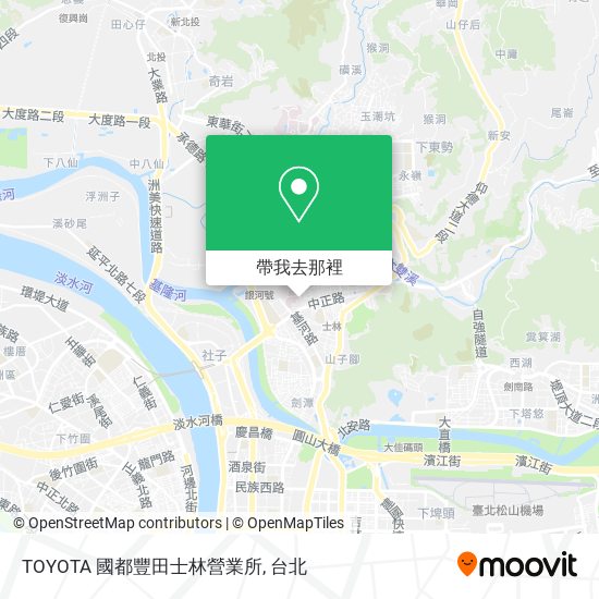 TOYOTA 國都豐田士林營業所地圖