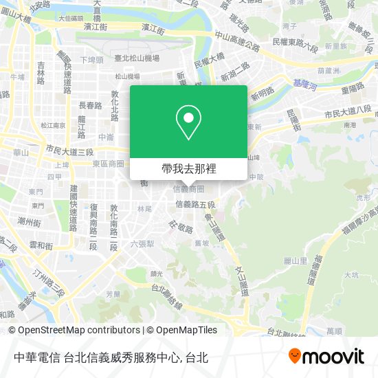 中華電信 台北信義威秀服務中心地圖