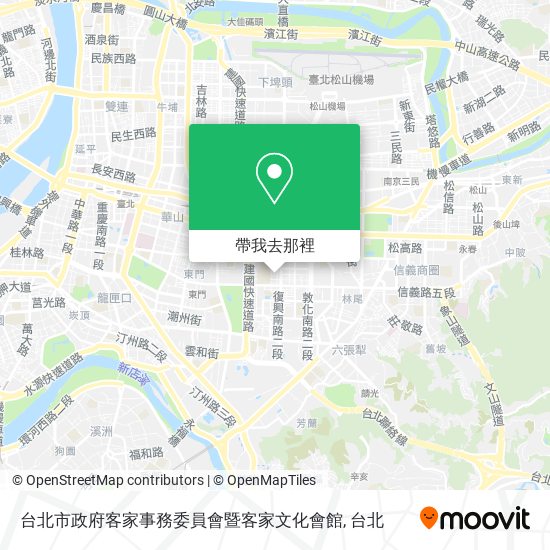 台北市政府客家事務委員會暨客家文化會館地圖