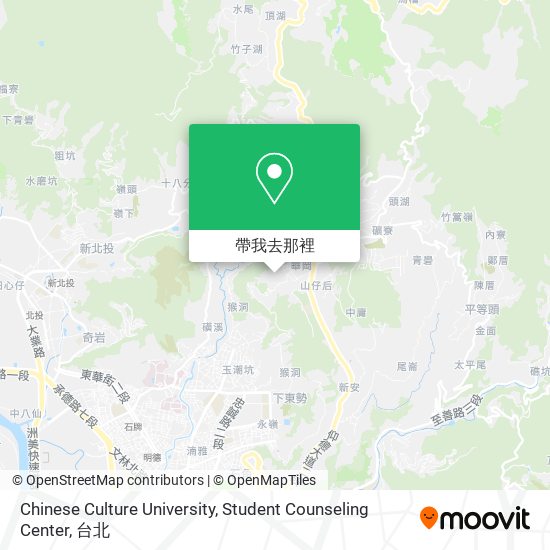 Chinese Culture University, Student Counseling Center地圖