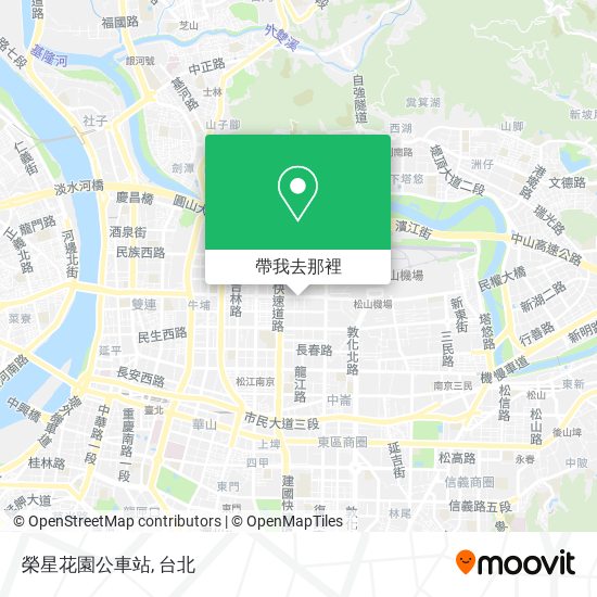 榮星花園公車站地圖