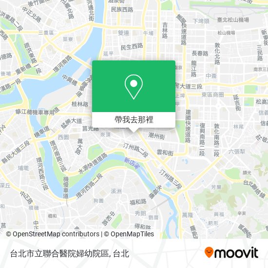 台北市立聯合醫院婦幼院區地圖