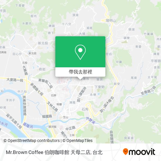 Mr.Brown Coffee 伯朗咖啡館 天母二店地圖