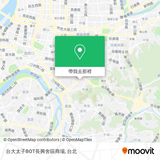 台大太子BOT長興舍區商場地圖