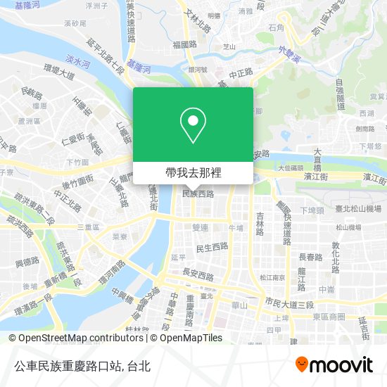 公車民族重慶路口站地圖
