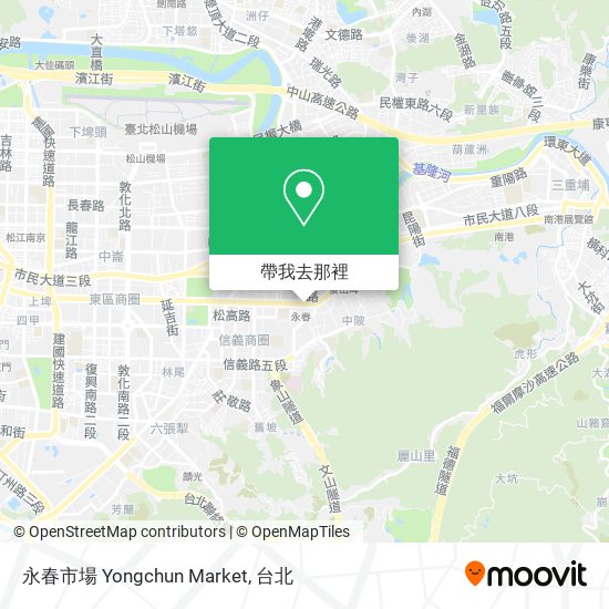 永春市場 Yongchun Market地圖
